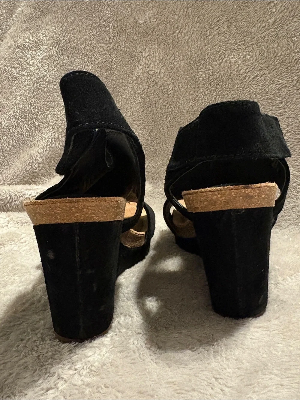 Women’s 7 Sofft Cohlee Suede Open Toe Wedge Sandal